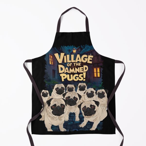 Item preview, Village of the damned Pugs Halloween designed and sold by CoolCrazyQuirky.