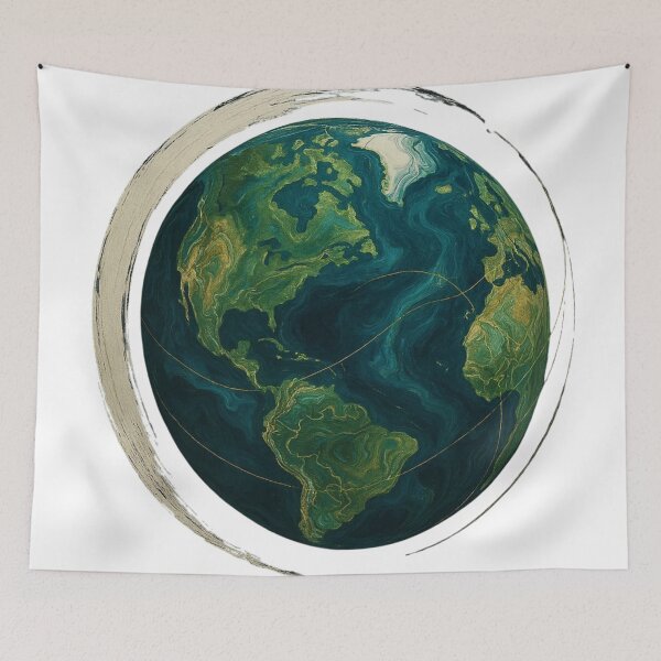 Item preview, World Cleanup Day – Zen Earth Enso by Kaon designed and sold by Zenlines by Ralf Gradl.