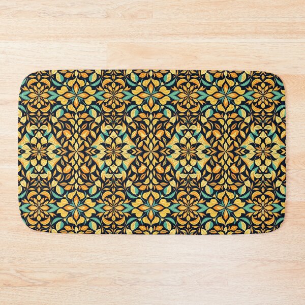 Item preview, Colorful, Flowers & Leaves, Abstract Artistic Stylize, Symmetrical Repeated Texture Pattern (image size 8320x12480) designed and sold by Digital-Davinci.