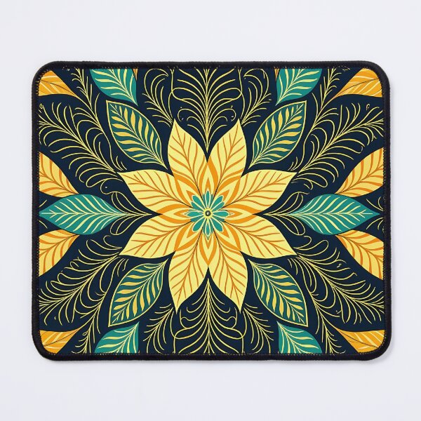Item preview, Colorful, Flowers & Leaves, Abstract Artistic Stylize, Symmetrical Repeated Texture Pattern (image size 8320x12480) designed and sold by Digital-Davinci.