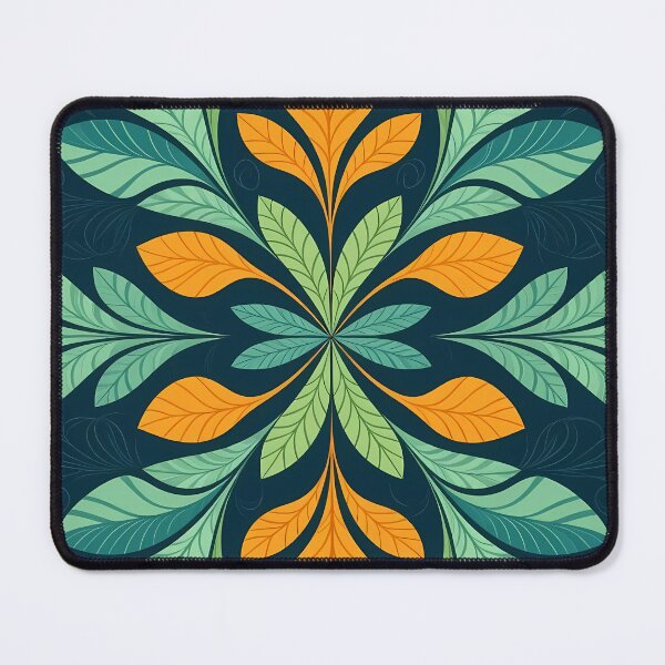 Item preview, Colorful, Flowers & Leaves, Abstract Artistic Stylize, Symmetrical Repeated Texture Pattern (image size 8320x12480) designed and sold by Digital-Davinci.