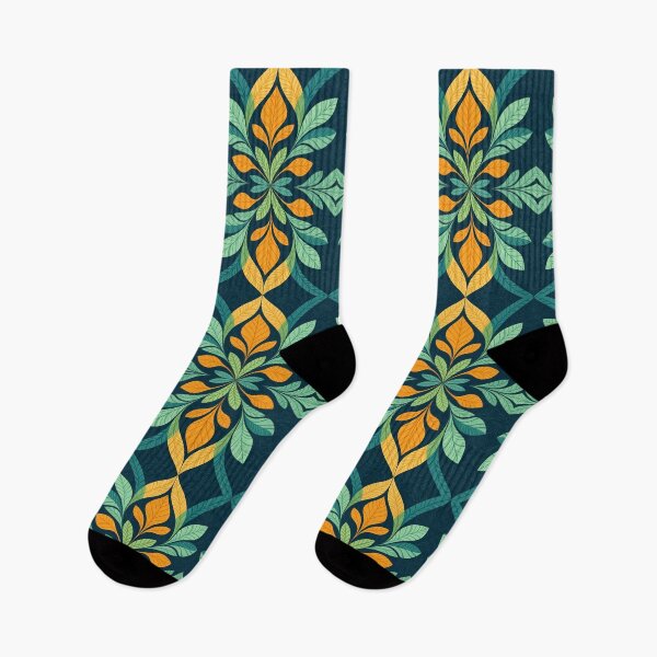 Item preview, Colorful, Flowers & Leaves, Abstract Artistic Stylize, Symmetrical Repeated Texture Pattern (image size 8320x12480) designed and sold by Digital-Davinci.