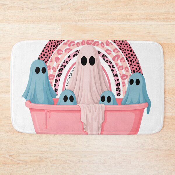 Item preview, Pure As Your Conscience – Pastel Ghost Family in Pink Bathtub designed and sold by LizaRancel.