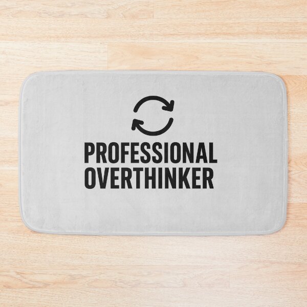 Item preview, Professional Overthinker – Minimalist Sarcastic Typography Design designed and sold by Bratak.