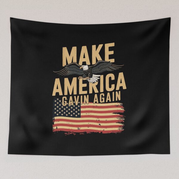 Item preview, Make America Gavin Again - Eagle Us Flag  designed and sold by GTOxyz117.