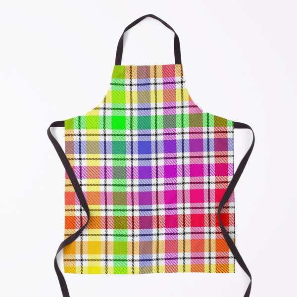 Item preview, Rainbow Colorful Light Spectrum Flannel Plaid - White designed and sold by PatternTitan.