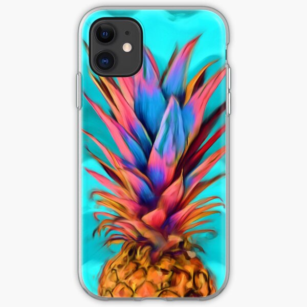 Bunte Ananas, Ananasfrucht iPhone Flexible Hülle