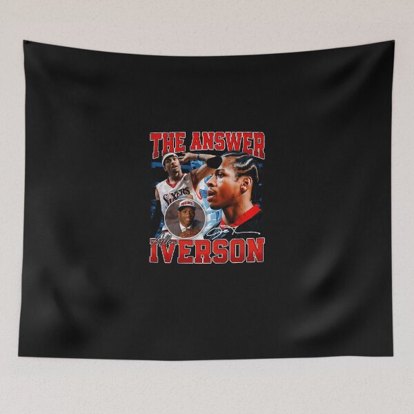 Item preview, Allen-Iverson-The-Answer-Basketball-Signature-Vintage-Retro-80S-90S-Bootleg-Rap-Style designed and sold by letuneur.