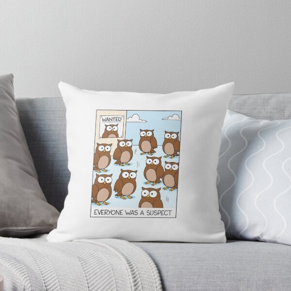 Item preview, Everyone Was a Suspect | Funny Owl Comic designed and sold by Colorful-Garden.