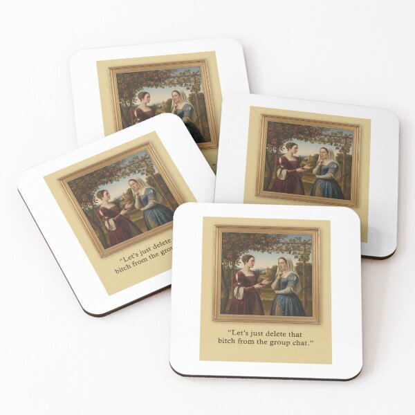 Item preview, Delete her from the group chat - funny Renaissance era designed and sold by GingerLabz.