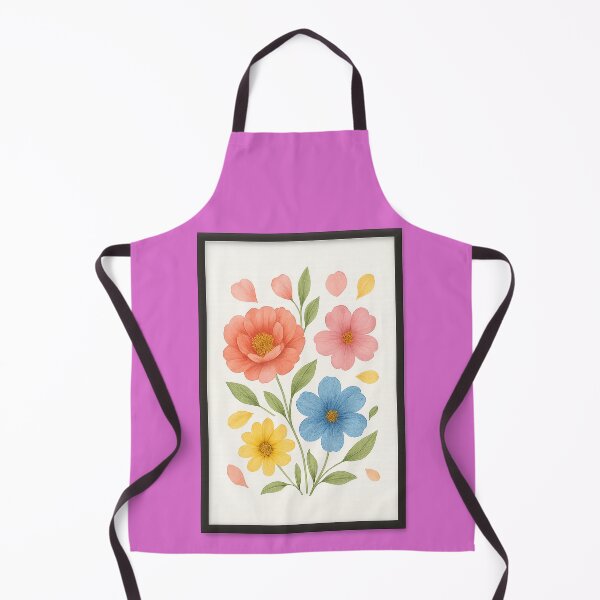 Item preview, Composition of flowers with stem and additional petals ina frame. designed and sold by AJTees99.