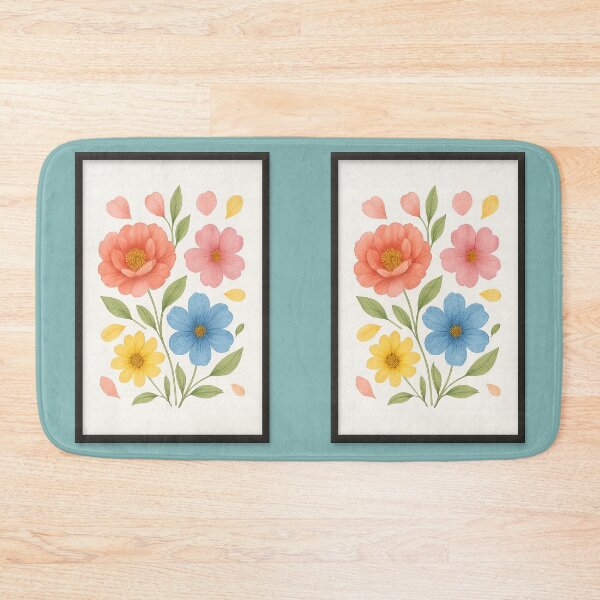 Item preview, Composition of flowers with stem and additional petals ina  frame. designed and sold by AJTees99.