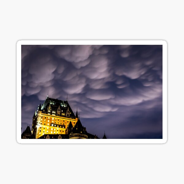 Château Frontenac and mammatus Sticker