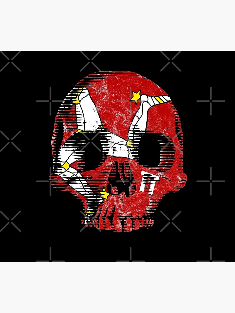 Isle Of Man Manx Flag Skull TT Racing 3 Legs Of Man Triskelion by thespottydogg