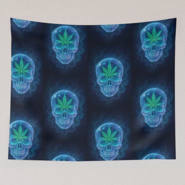 Item preview, cristal canibus weed skull designed and sold by KingzWorld.