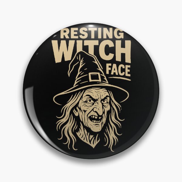Item preview, Resting Witch Face Halloween Costume Fun designed and sold by LuminOrb.