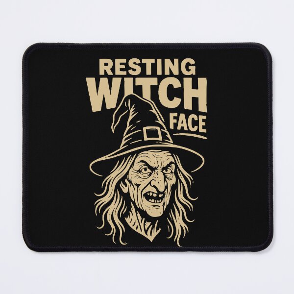 Item preview, Resting Witch Face Halloween Costume Fun designed and sold by LuminOrb.