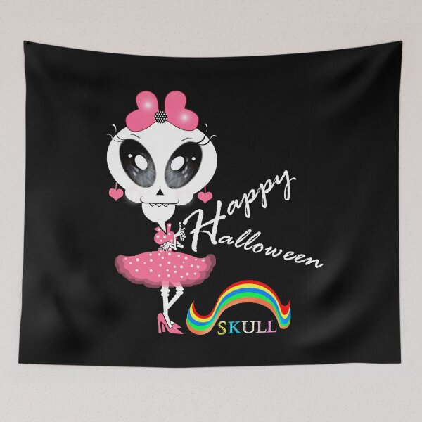 Item preview, Charming skeletal lady - Happy Halloween  designed and sold by Shirley cute art .