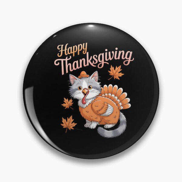 Item preview, Happy Thanksgiving Cat Turkey Day Fall designed and sold by brynatshop.