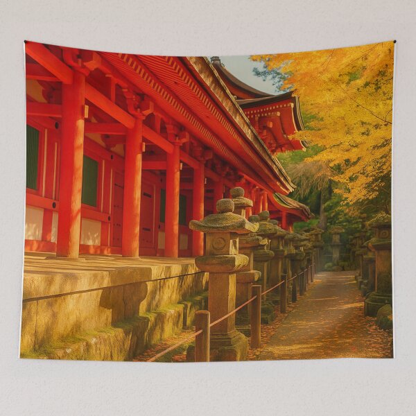 Item preview, Kasuga Taisha Shrine in Autumn – Nara, Japan designed and sold by NihonKamonScape.