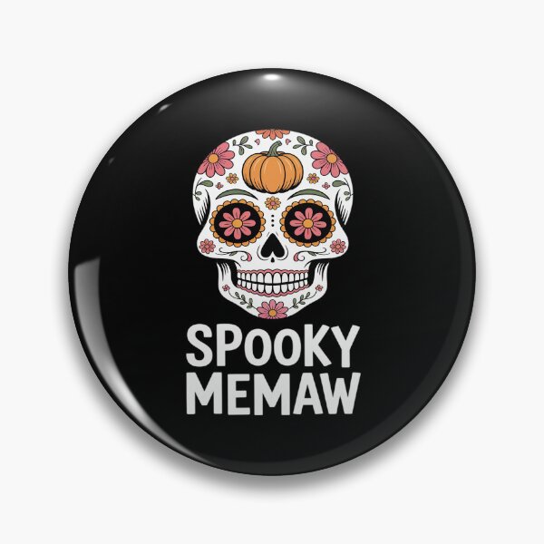 Item preview, Memaw Halloween Spooky Skeleton Floral Pumpkin Women designed and sold by ticlitule.