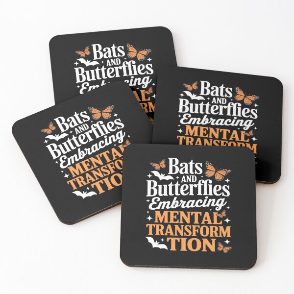 Item preview, Mental Health Bats And Butterflies Halloween designed and sold by ticlitule.