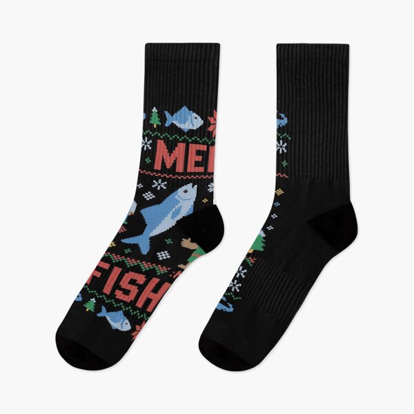 Item preview, Merry Fishmas Bass Fishing Ugly Christmas Sweater Party designed and sold by ticlitule.