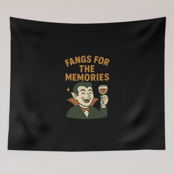 Item preview, Fangs For The Memories Vampire Humor designed and sold by dangsangs.