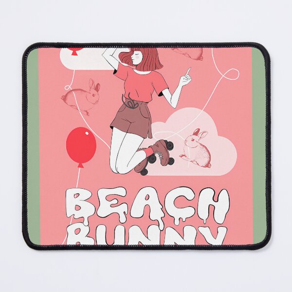 Item preview, 195-Beach-Bunny-Cloud-9-Pink-Poster designed and sold by DamienMatthews2.