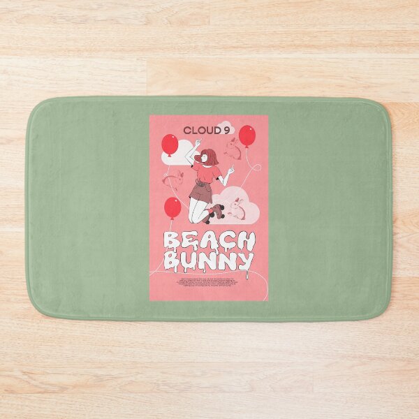 Item preview, 195-Beach-Bunny-Cloud-9-Pink-Poster designed and sold by DamienMatthews2.