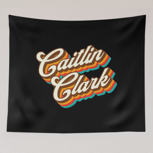 Item preview, Caitlin Clark Retro 70s Layered Text Logo designed and sold by Kipoandtheage73.
