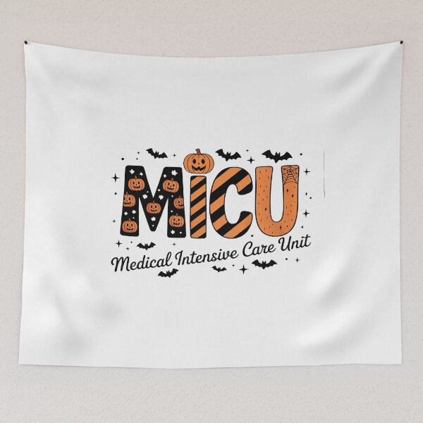 Item preview, MICU Nurse Halloween Spooky Ghost Medical Intensive Care designed and sold by BiellaSar.