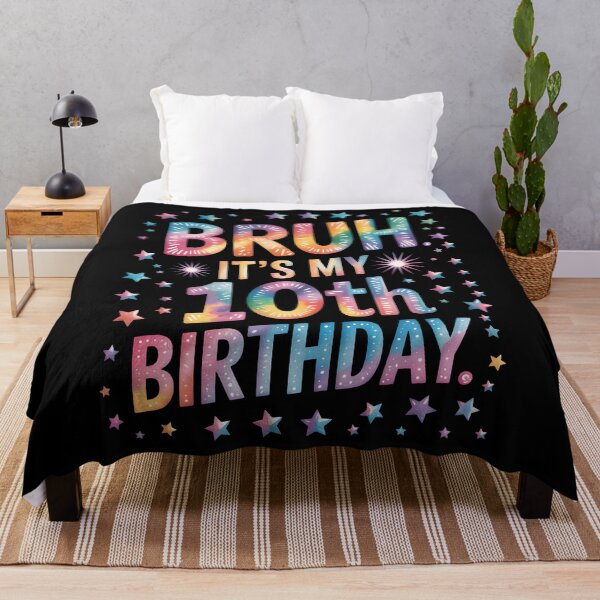 Item preview, Bruh It’s My 10th Birthday Retro Funny 10 Years Old Boys Girls designed and sold by DIT-Artis.