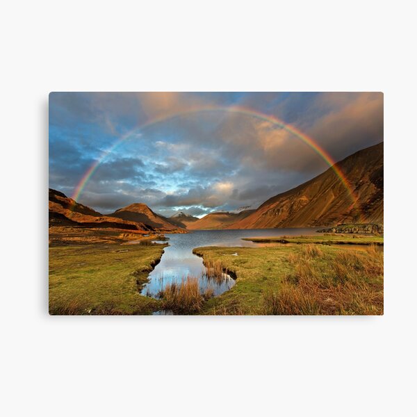 Wasdale and Wastwater Rainbow in the English Lake District Canvas Print