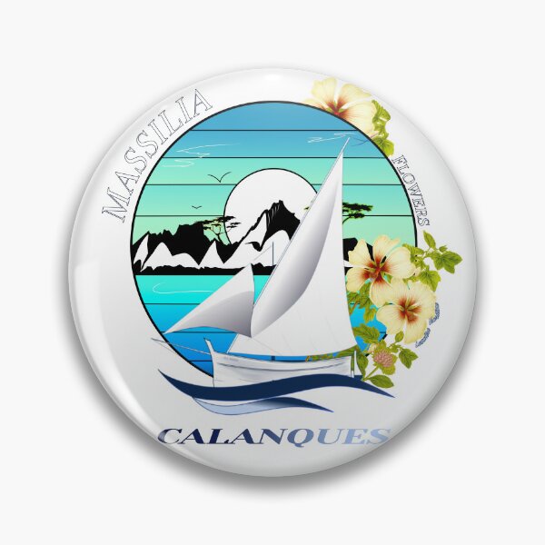 Item preview, Calanques Marseille Boat Flowers Mediterranean designed and sold by Bobraiis.