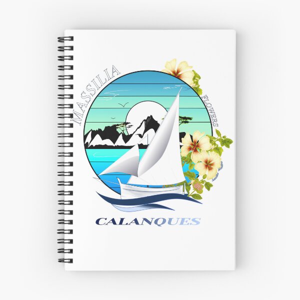 Item preview, Calanques Marseille Boat Flowers Mediterranean designed and sold by Bobraiis.