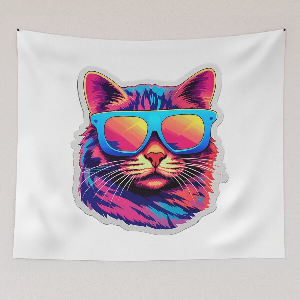 Item preview, Retro Kitty With Sunglasses Vibin designed and sold by lamon-tgibbs.