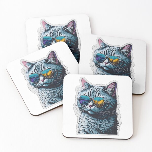 Item preview, Cute And Moody Cat With Sunglasses designed and sold by lamon-tgibbs.