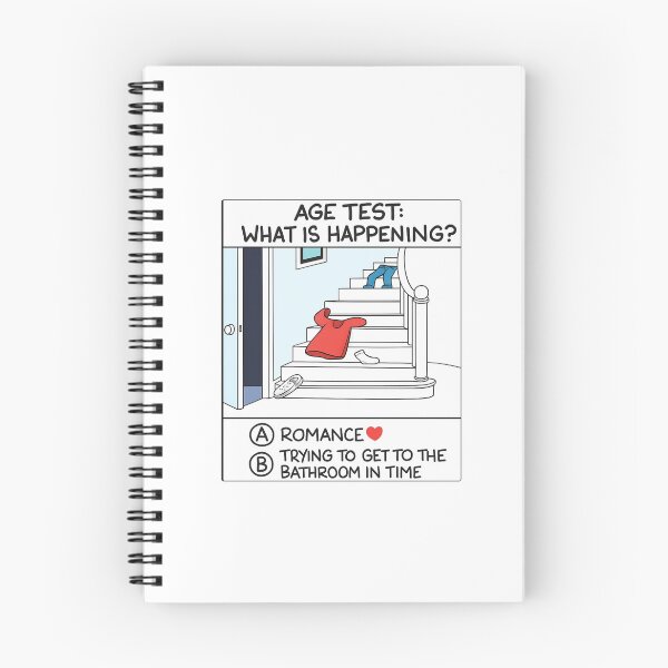Item preview, Age Test: Romance vs. Bathroom | Funny Comic designed and sold by Colorful-Garden.