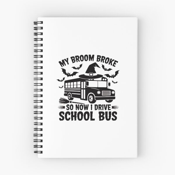 Item preview, My Broom Broke So Now I Drive A School Bus Halloween Driver designed and sold by BiellaSar.