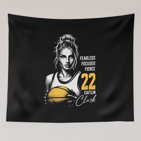 Item preview, Caitlin Clark 22 Fearless Fierce Basketball designed and sold by Kipoandtheage73.