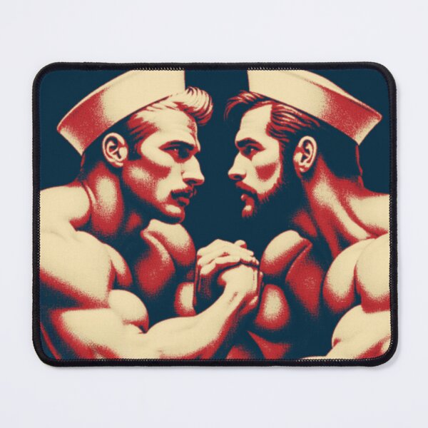 Item preview, 1940s Vintage Sailors "The Patriots" San Francisco Tom of Finland Tribute Gay Pride Graphic Design designed and sold by ItsAKinkThing.