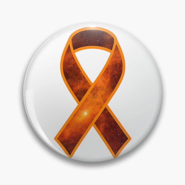 Item preview, Cosmic Orange Awareness Ribbon – Leukemia, MS & Self-Harm Awareness Galaxy Design designed and sold by HealthCoreCommunity.