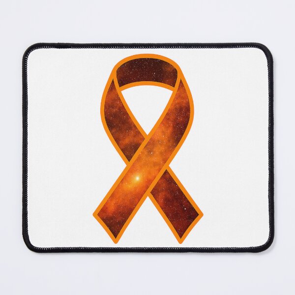 Item preview, Cosmic Orange Awareness Ribbon – Leukemia, MS & Self-Harm Awareness Galaxy Design designed and sold by HealthCoreCommunity.