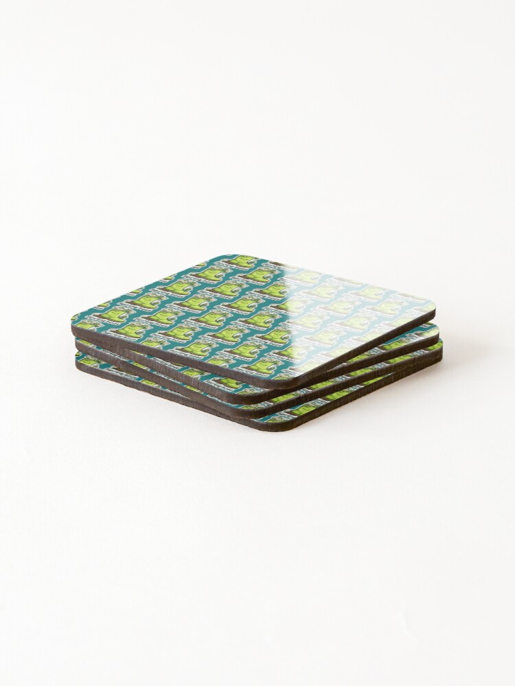 Thumbnail 4 of 5, Coasters (Set of 4), Spring Boot Funny Sticker – Java Framework Pun Design designed and sold by mliotard.