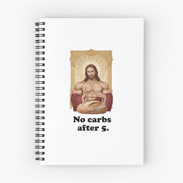 Item preview, Buff Jesus says No carbs after 5 designed and sold by GingerLabz.