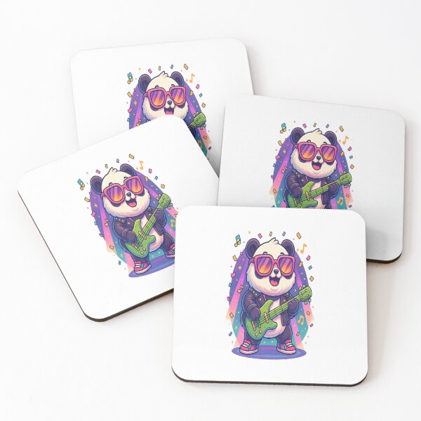 Item preview, Rock Star Panda – Cool Cartoon Guitar Player designed and sold by GeraldinezHart.
