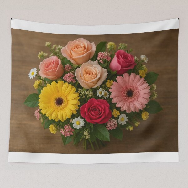 Item preview, A composition of realistic bouquet on a kitchen board. designed and sold by AJTees99.