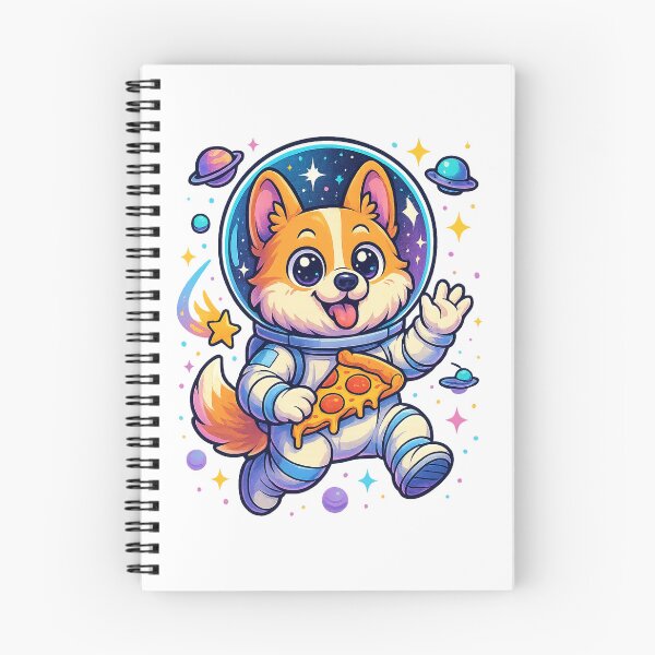 Item preview, Space Corgi Pizza – Cute Astronaut Dog in Space designed and sold by GeraldinezHart.