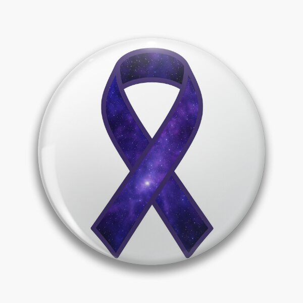 Item preview, Cosmic Purple Awareness Ribbon – Pancreatic Cancer, Epilepsy, Domestic Violence... Galaxy Design designed and sold by HealthCoreCommunity.